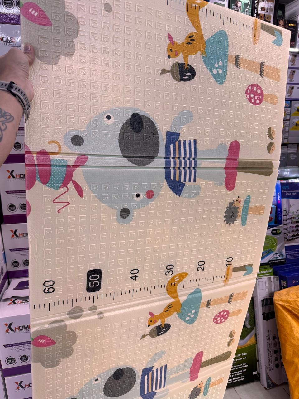 Tapete Gateo Bebé Doble Faz 160x180